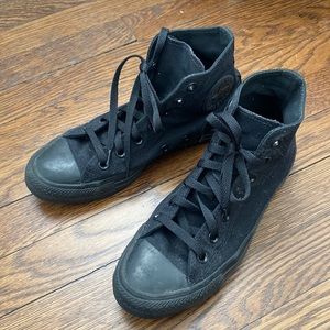 Converse all black sneakers
